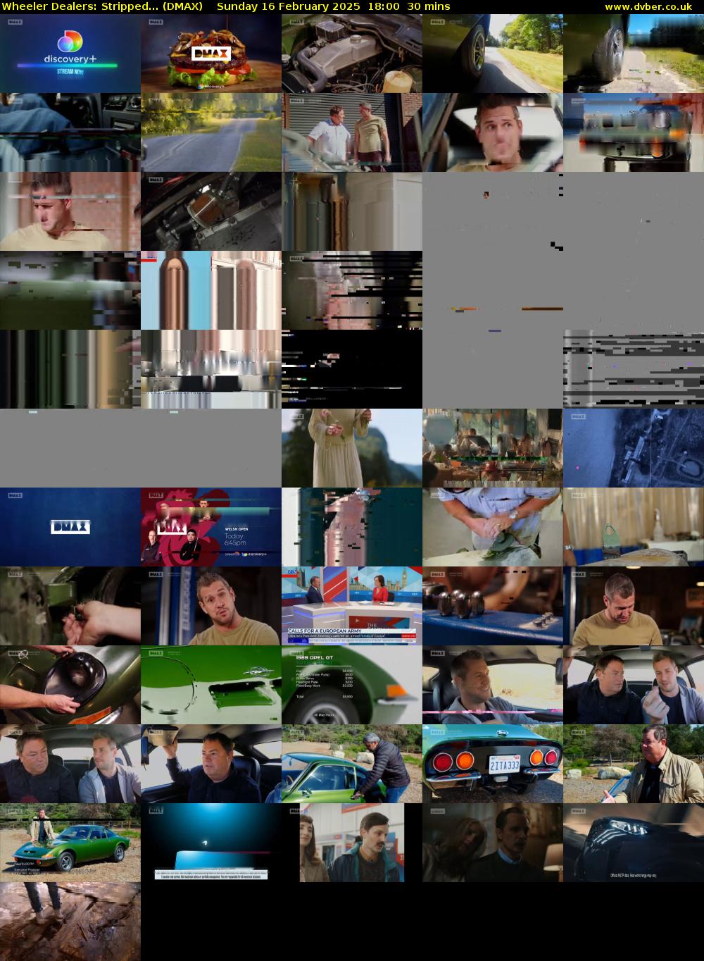 Wheeler Dealers: Stripped... (DMAX) Sunday 16 February 2025 18:00 - 18:30