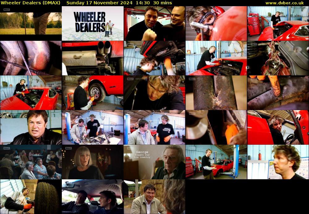 Wheeler Dealers (DMAX) Sunday 17 November 2024 14:30 - 15:00