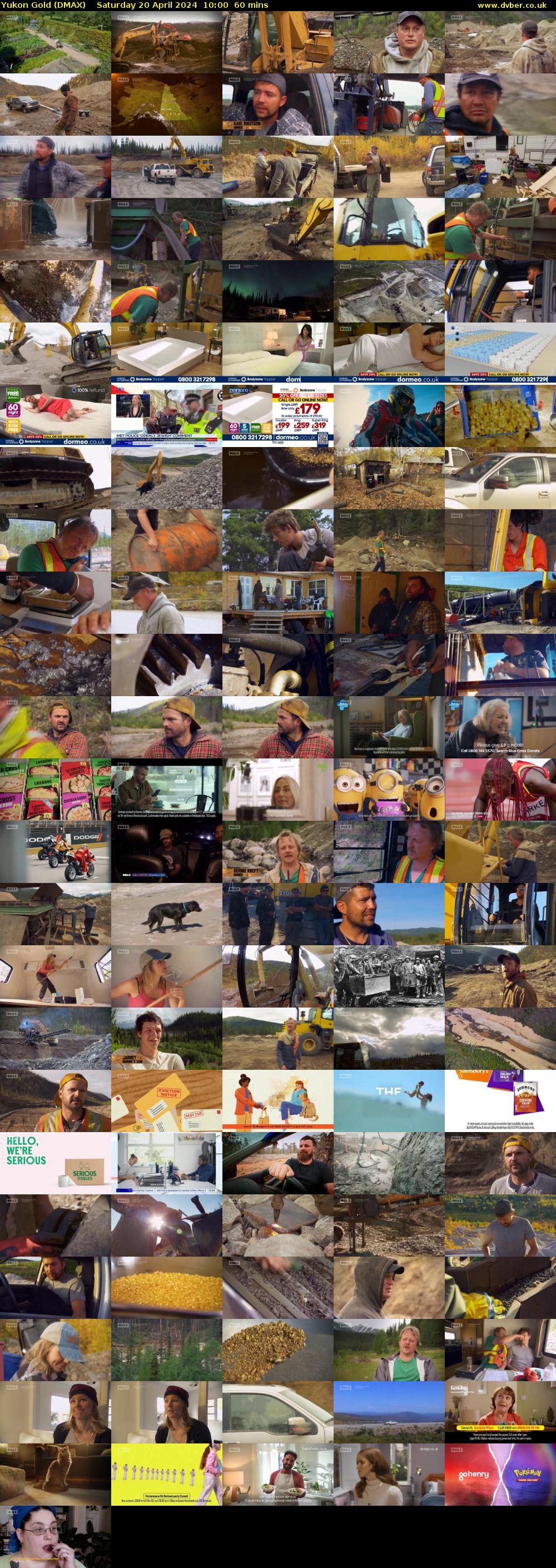 Yukon Gold (DMAX) Saturday 20 April 2024 10:00 - 11:00