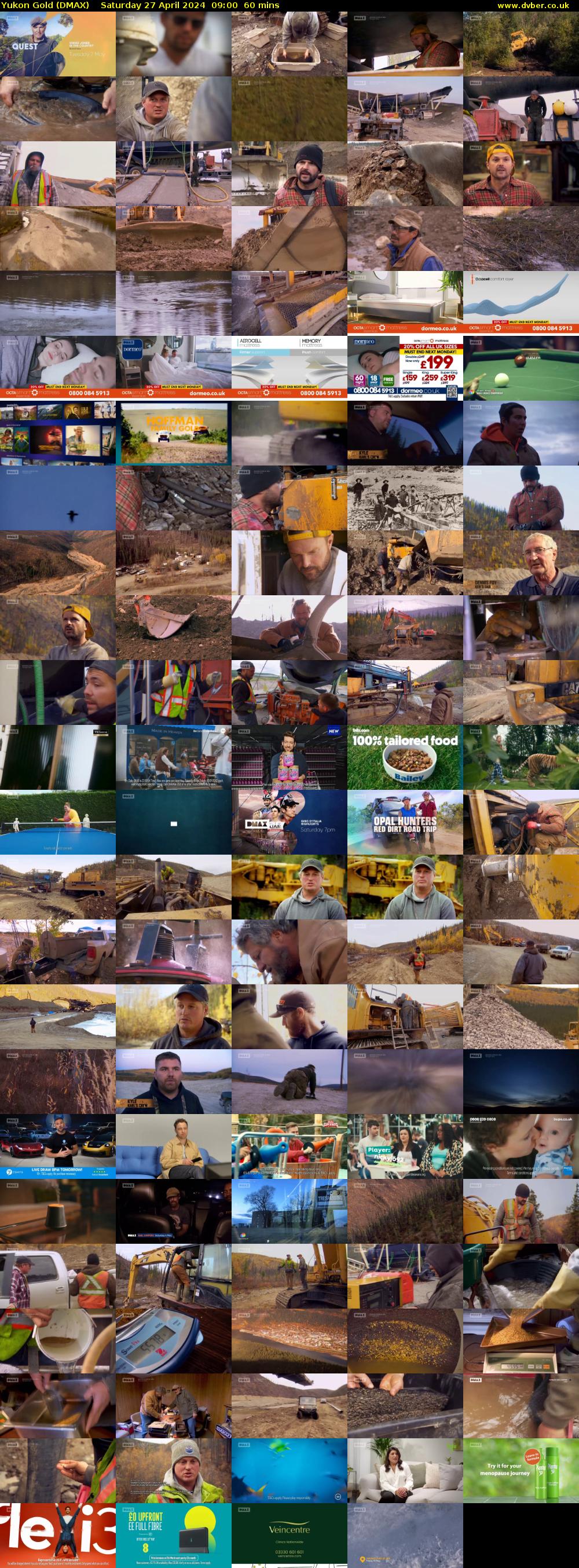 Yukon Gold (DMAX) Saturday 27 April 2024 09:00 - 10:00