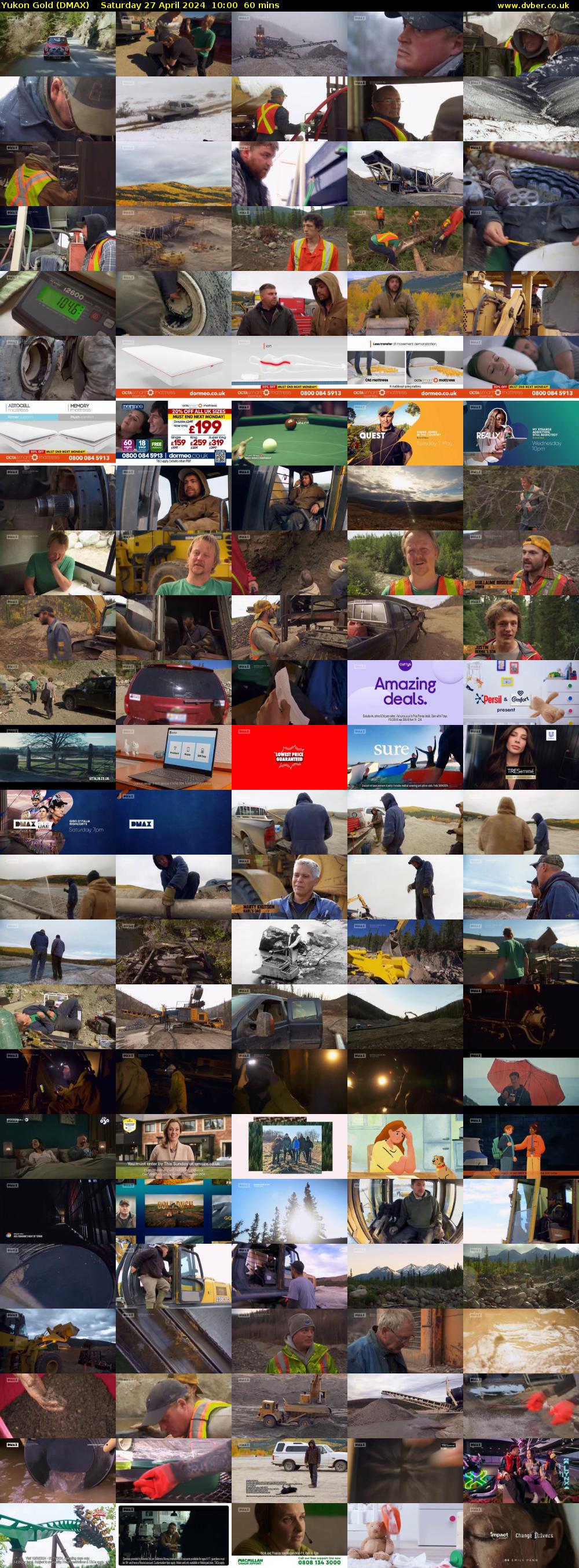 Yukon Gold (DMAX) Saturday 27 April 2024 10:00 - 11:00