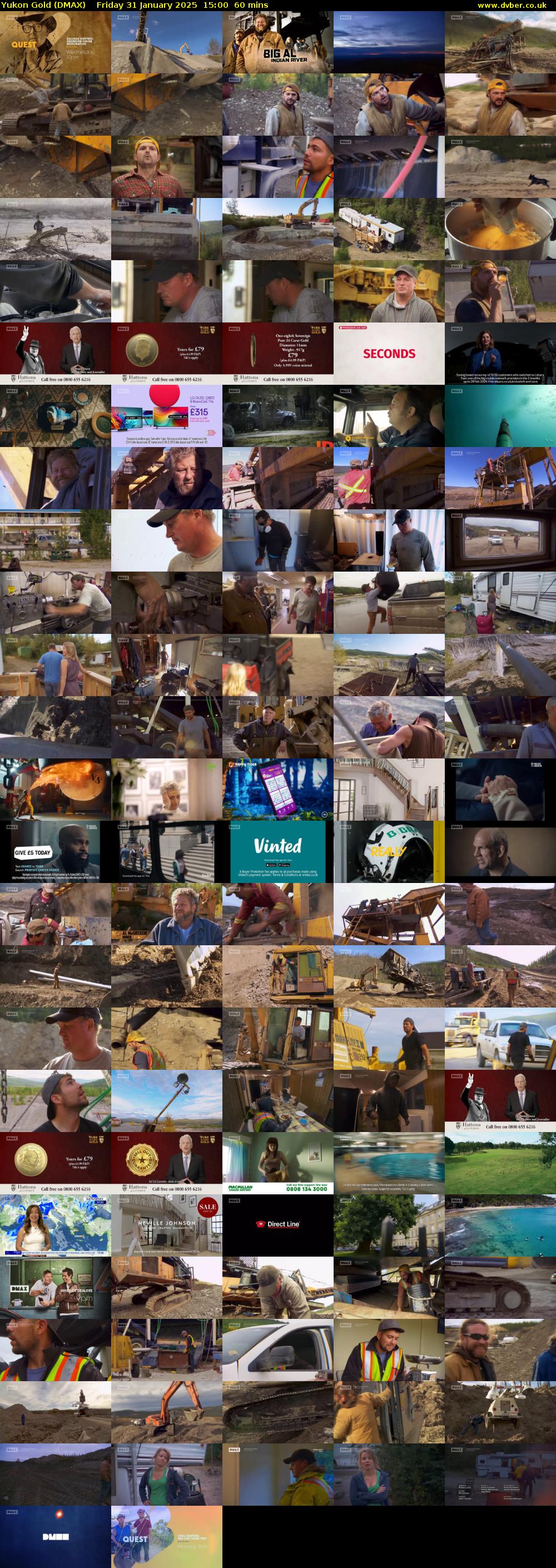 Yukon Gold (DMAX) Friday 31 January 2025 15:00 - 16:00