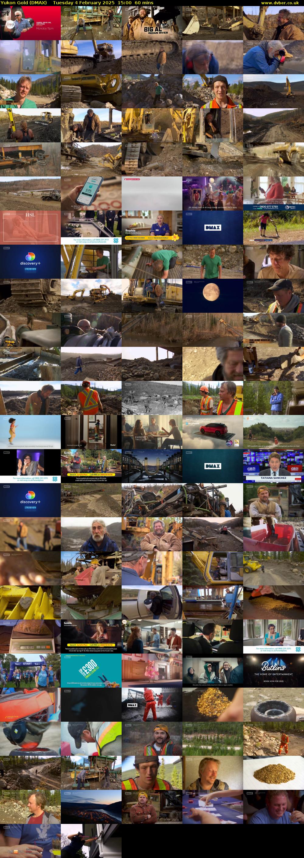 Yukon Gold (DMAX) Tuesday 4 February 2025 15:00 - 16:00