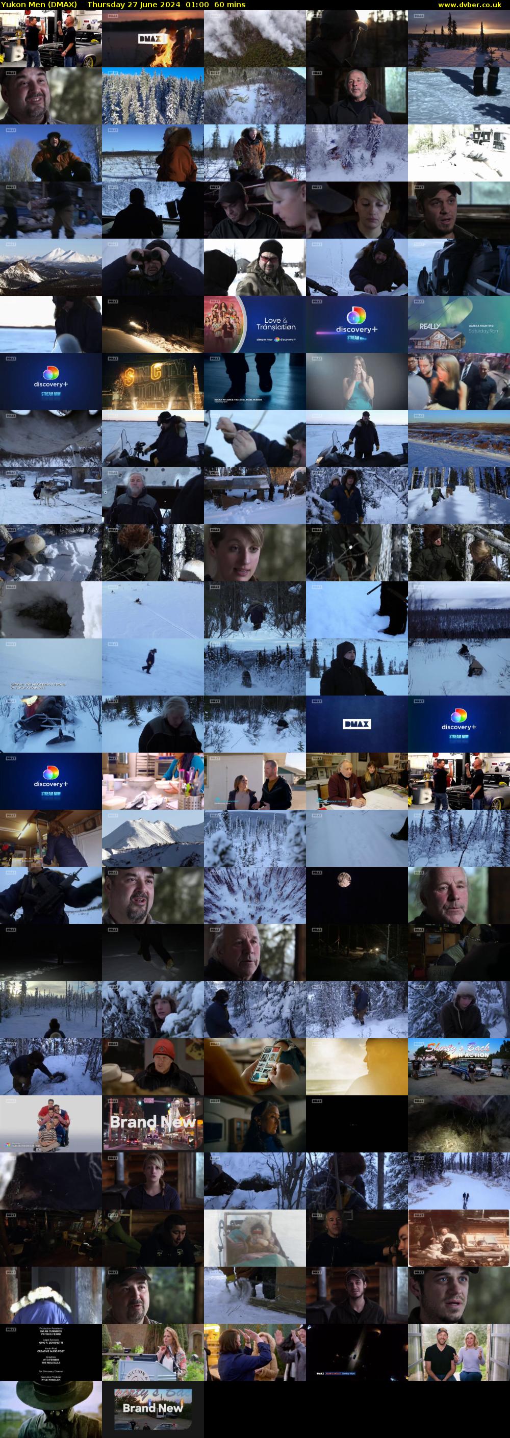 Yukon Men (DMAX) Thursday 27 June 2024 01:00 - 02:00