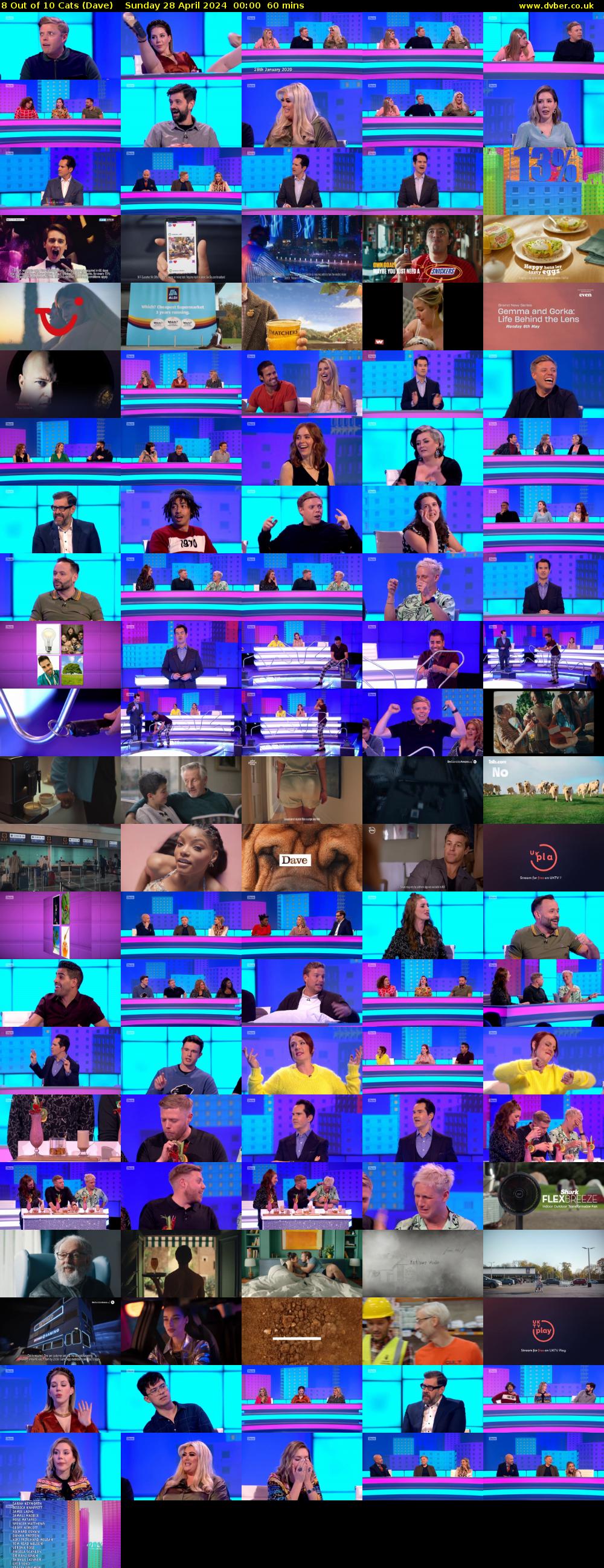 8 Out of 10 Cats (Dave) Sunday 28 April 2024 00:00 - 01:00