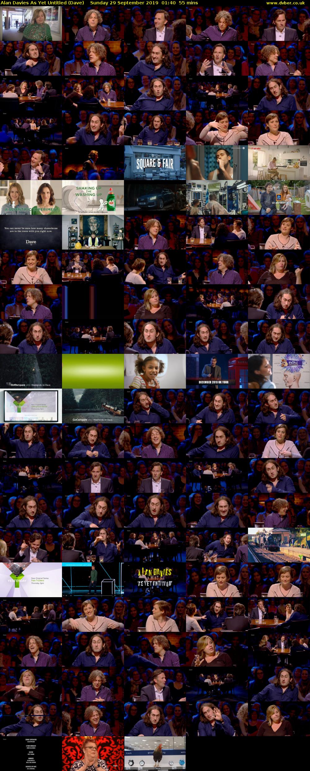 Alan Davies As Yet Untitled (Dave) Sunday 29 September 2019 01:40 - 02:35
