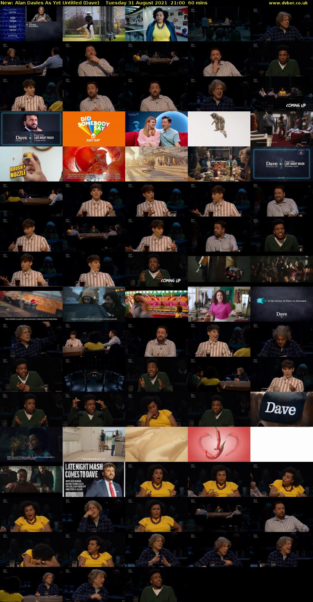 Alan Davies As Yet Untitled (Dave) Tuesday 31 August 2021 22:00 - 23:00