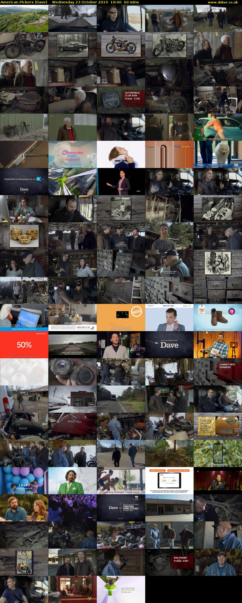 American Pickers (Dave) Wednesday 23 October 2019 10:00 - 11:00