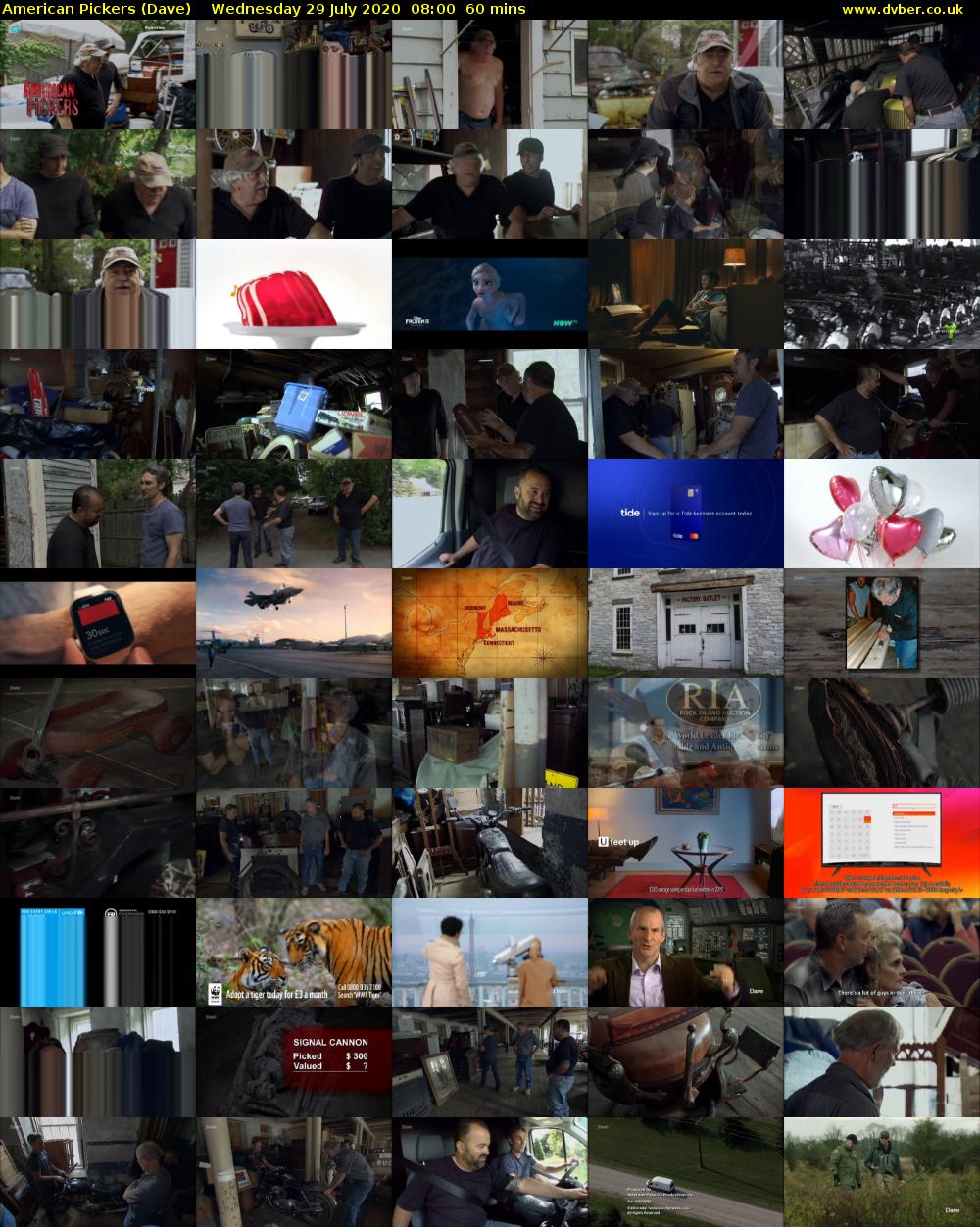 American Pickers (Dave) Wednesday 29 July 2020 08:00 - 09:00