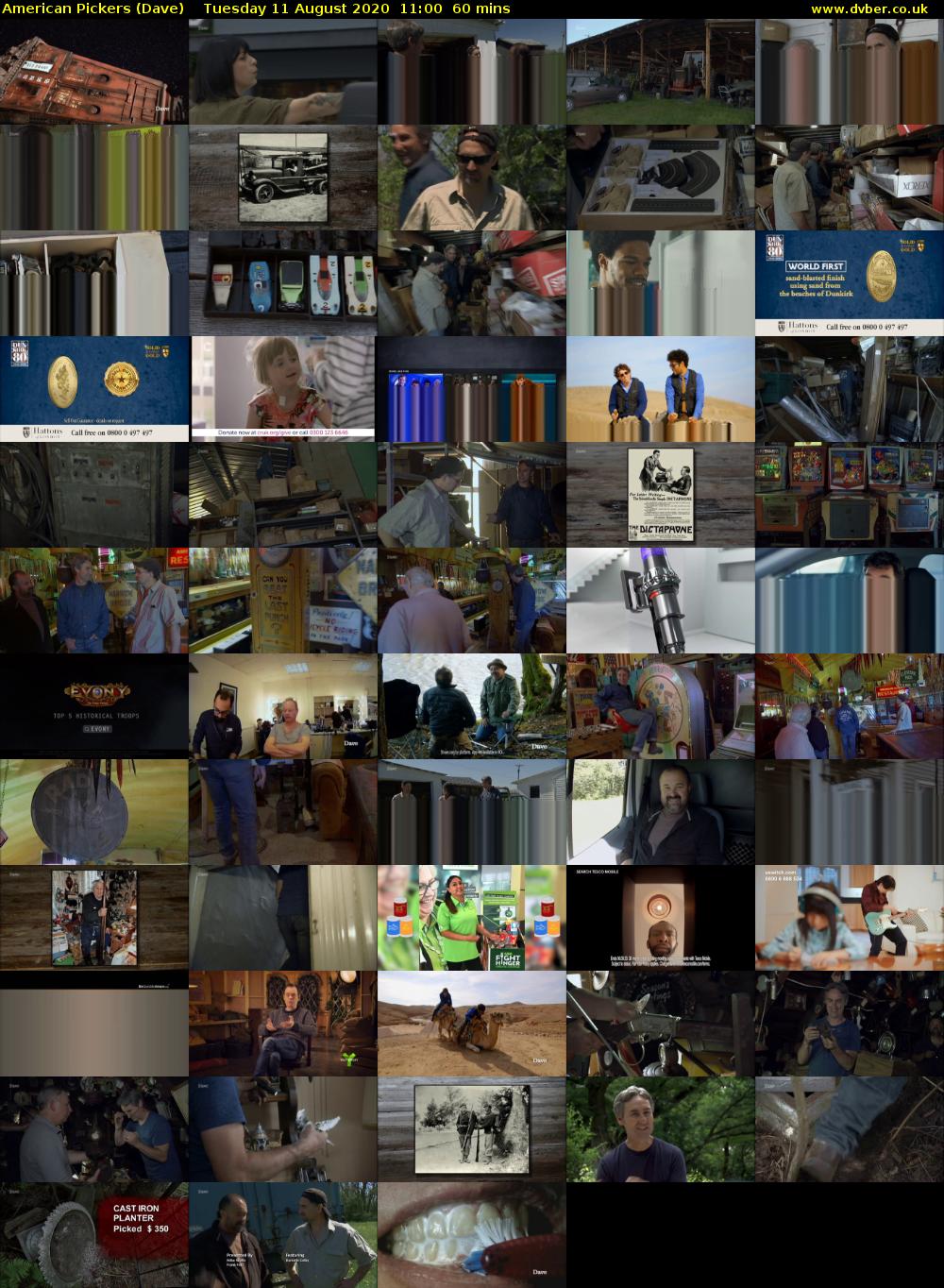 American Pickers (Dave) Tuesday 11 August 2020 11:00 - 12:00