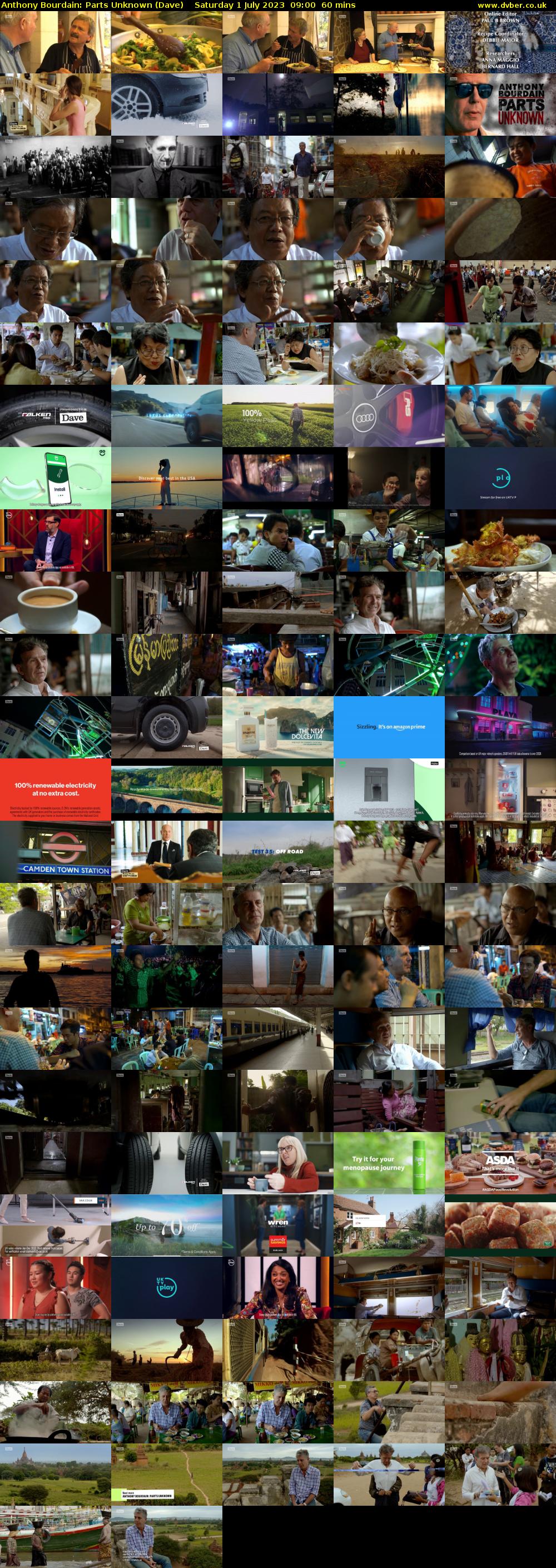Anthony Bourdain: Parts Unknown (Dave) Saturday 1 July 2023 09:00 - 10:00