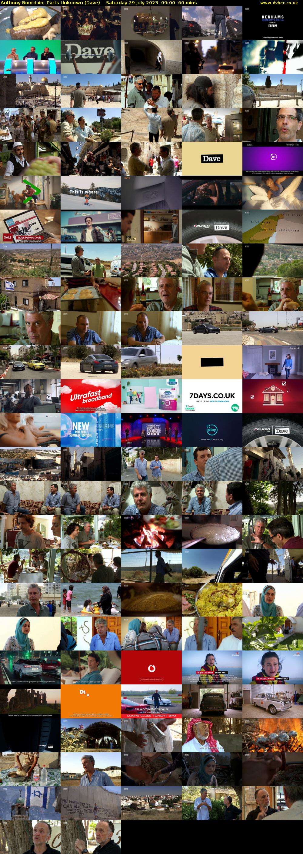 Anthony Bourdain: Parts Unknown (Dave) Saturday 29 July 2023 09:00 - 10:00