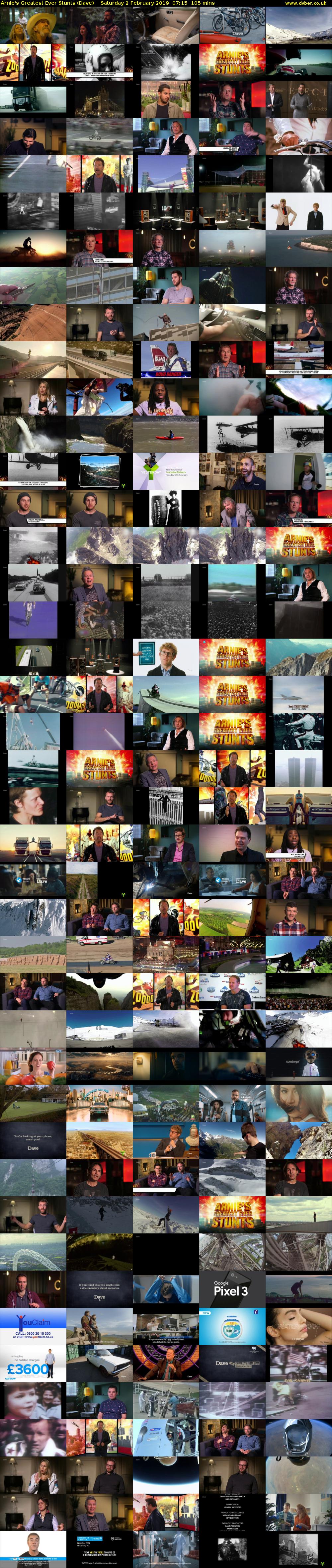 Arnie's Greatest Ever Stunts (Dave) Saturday 2 February 2019 07:15 - 09:00