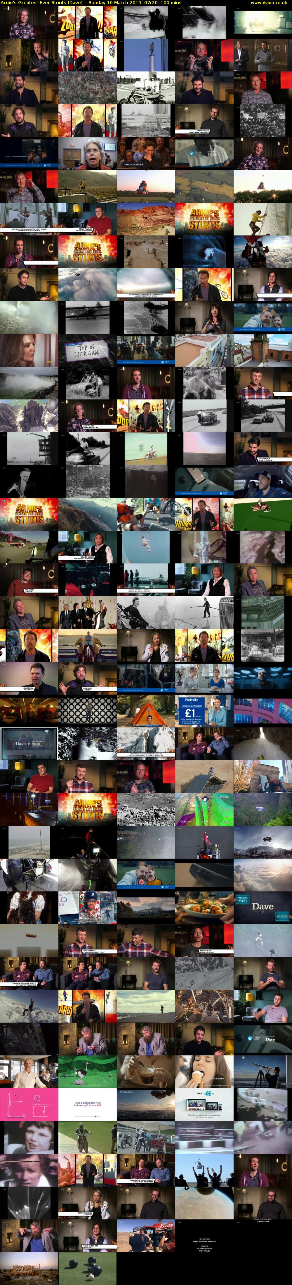 Arnie's Greatest Ever Stunts (Dave) Sunday 10 March 2019 07:20 - 09:00