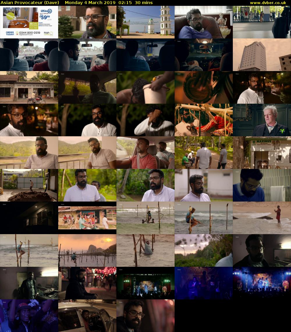 Asian Provocateur (Dave) Monday 4 March 2019 02:15 - 02:45
