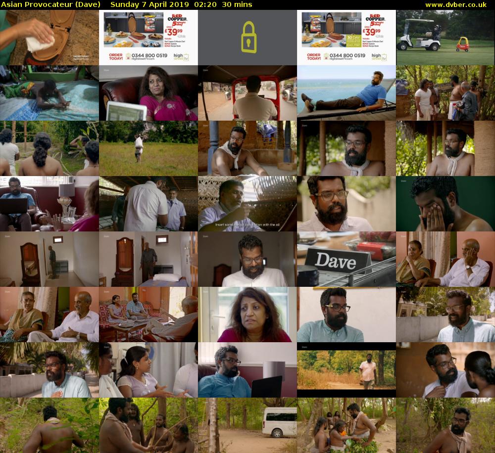 Asian Provocateur (Dave) Sunday 7 April 2019 02:20 - 02:50