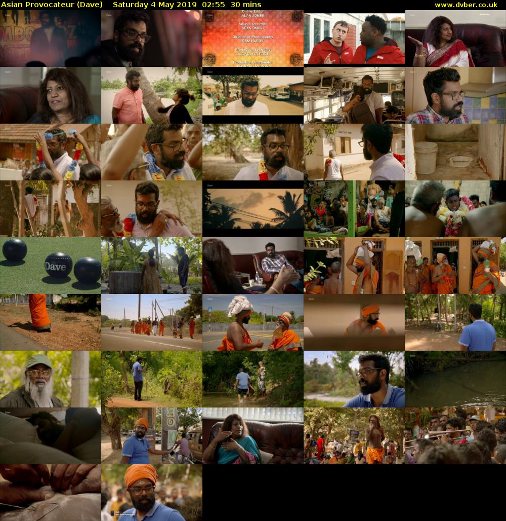 Asian Provocateur (Dave) Saturday 4 May 2019 02:55 - 03:25