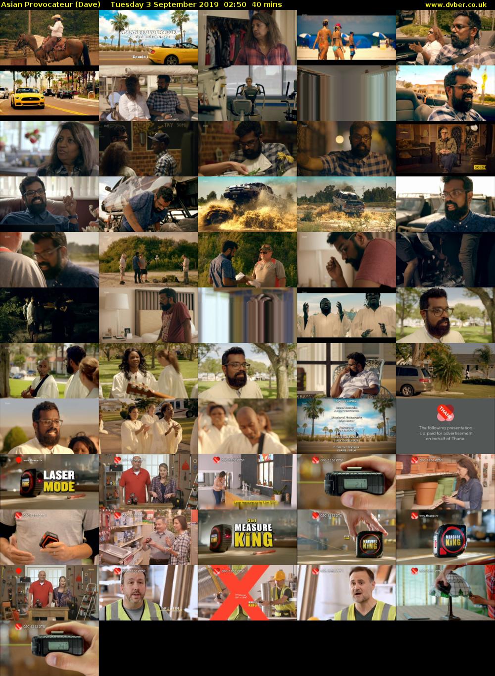 Asian Provocateur (Dave) Tuesday 3 September 2019 02:50 - 03:30