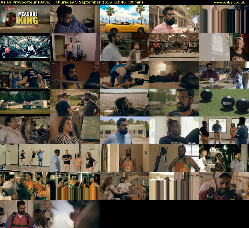 Asian Provocateur (Dave) Thursday 5 September 2019 02:45 - 03:15