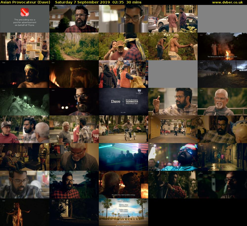 Asian Provocateur (Dave) Saturday 7 September 2019 02:35 - 03:05