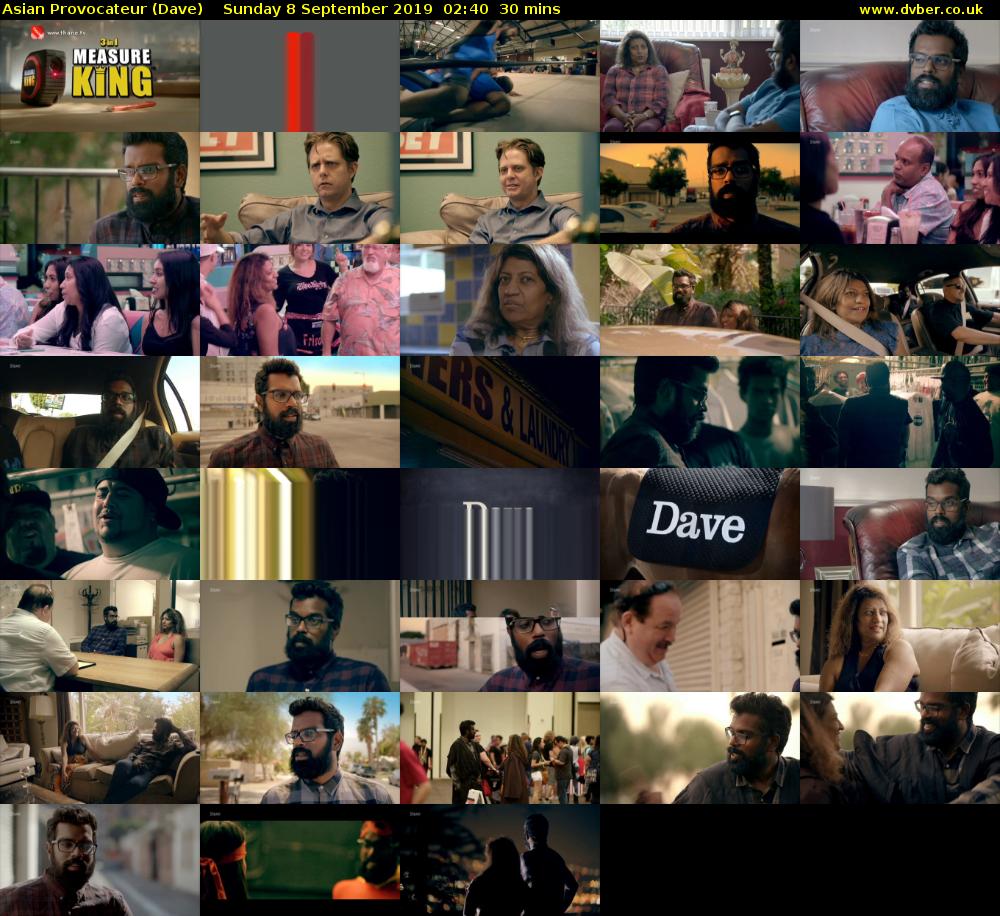 Asian Provocateur (Dave) Sunday 8 September 2019 02:40 - 03:10