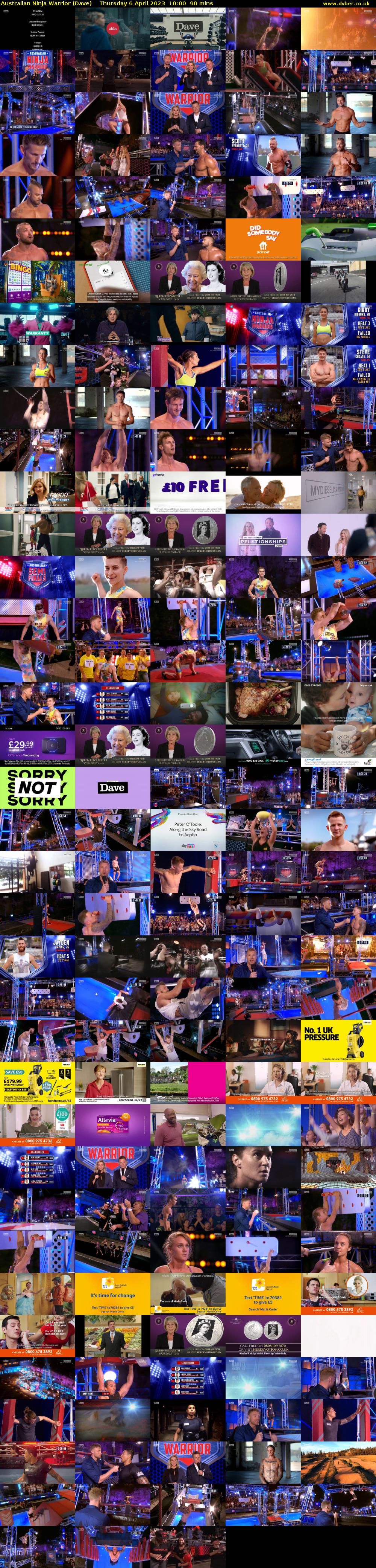 Australian Ninja Warrior (Dave) Thursday 6 April 2023 10:00 - 11:30