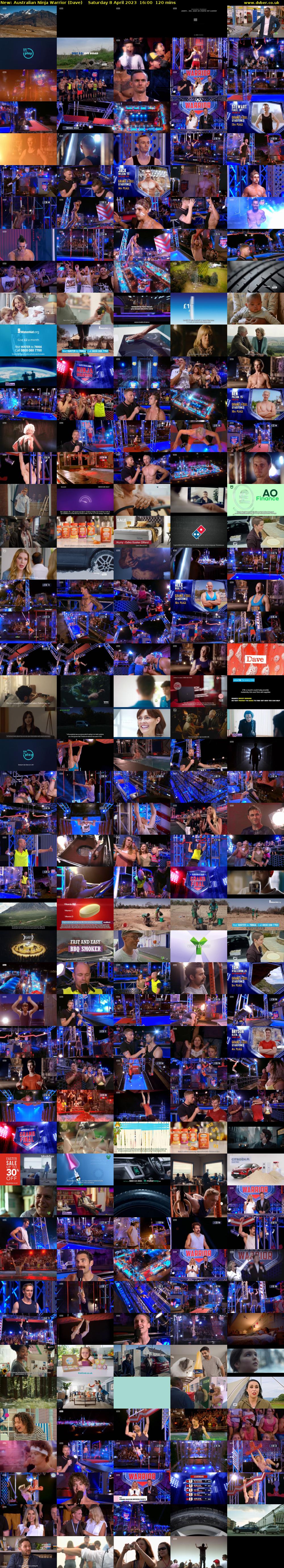 Australian Ninja Warrior (Dave) Saturday 8 April 2023 16:00 - 18:00