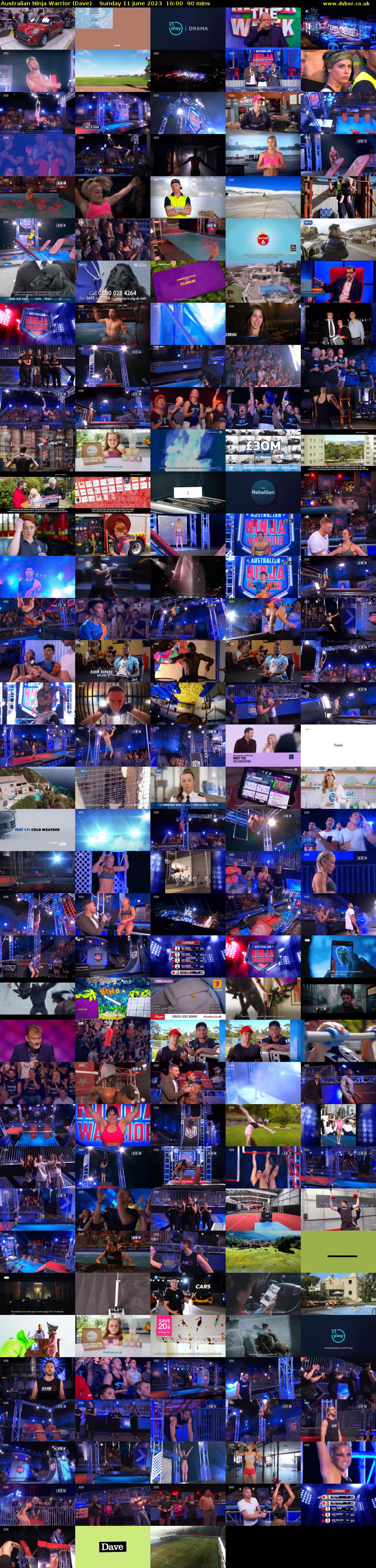 Australian Ninja Warrior (Dave) Sunday 11 June 2023 16:00 - 17:30