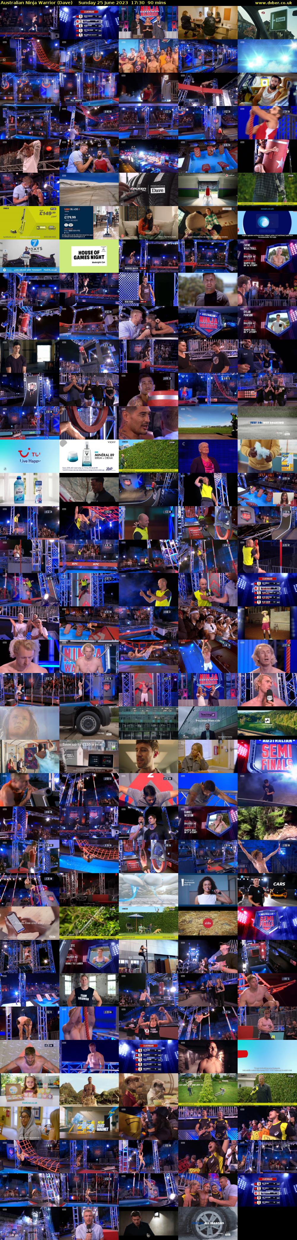Australian Ninja Warrior (Dave) Sunday 25 June 2023 17:30 - 19:00