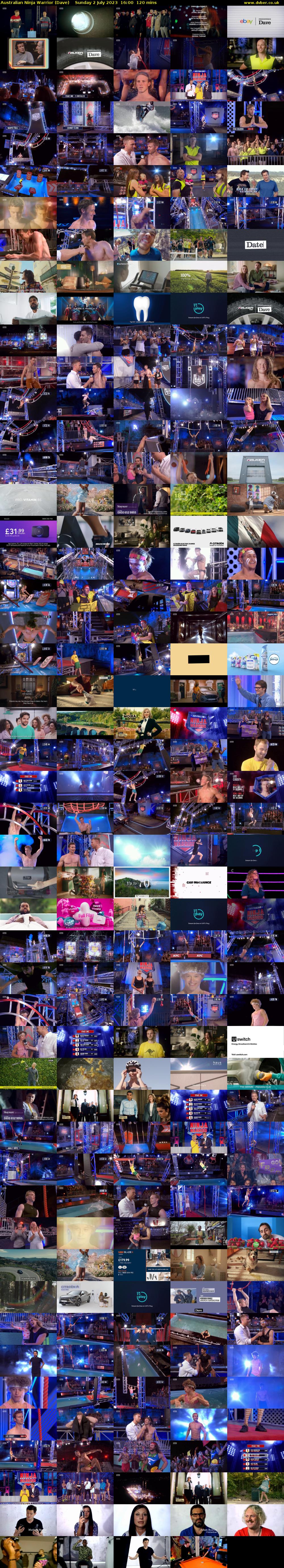 Australian Ninja Warrior (Dave) Sunday 2 July 2023 16:00 - 18:00