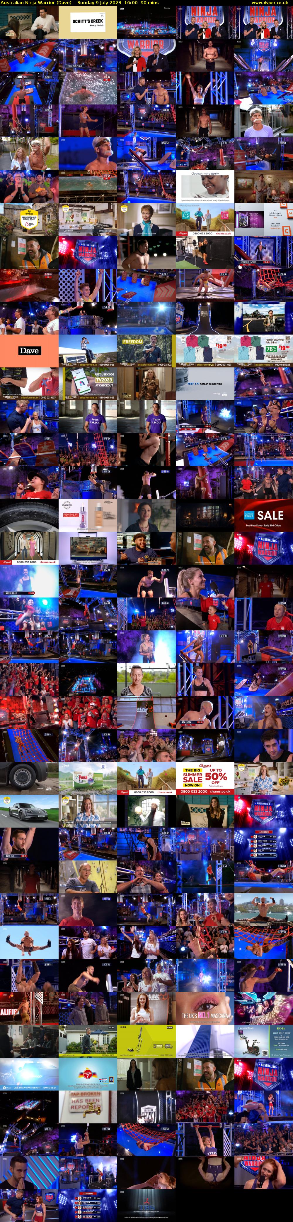Australian Ninja Warrior (Dave) Sunday 9 July 2023 16:00 - 17:30