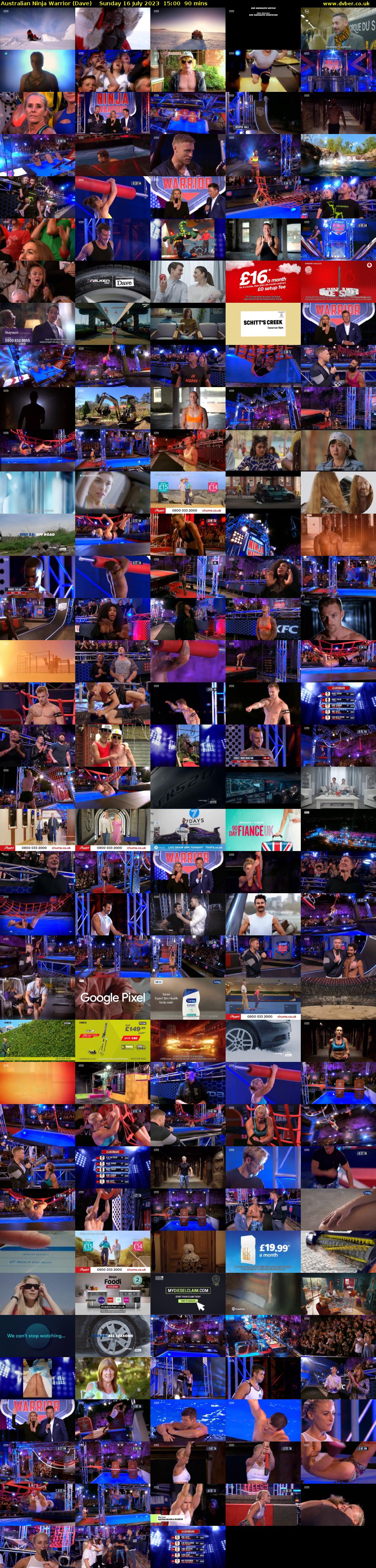 Australian Ninja Warrior (Dave) Sunday 16 July 2023 15:00 - 16:30