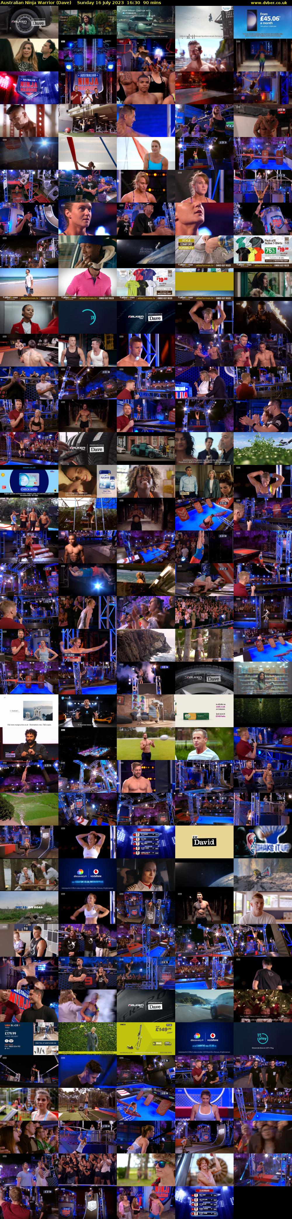 Australian Ninja Warrior (Dave) Sunday 16 July 2023 16:30 - 18:00