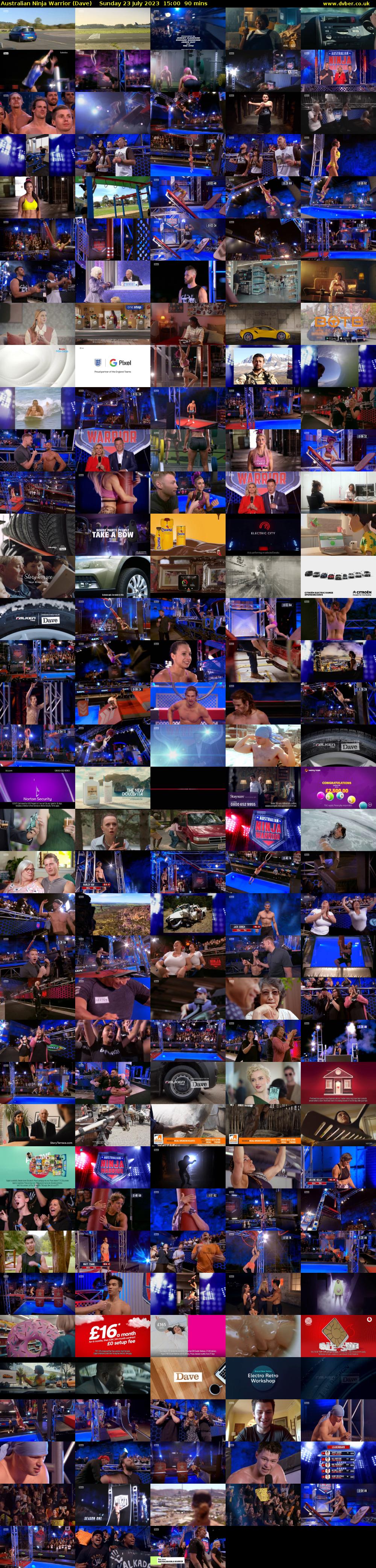 Australian Ninja Warrior (Dave) Sunday 23 July 2023 15:00 - 16:30
