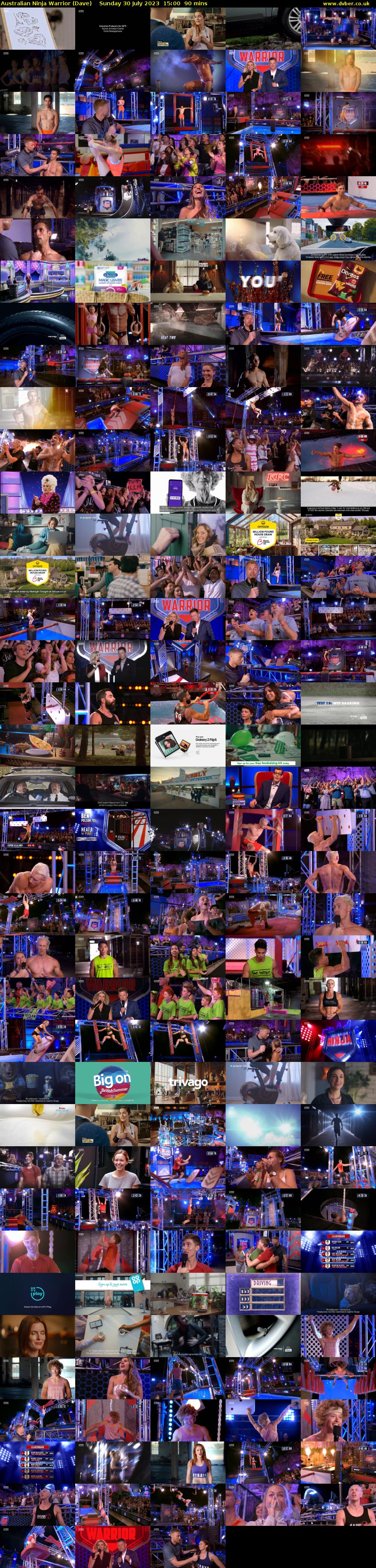 Australian Ninja Warrior (Dave) Sunday 30 July 2023 15:00 - 16:30