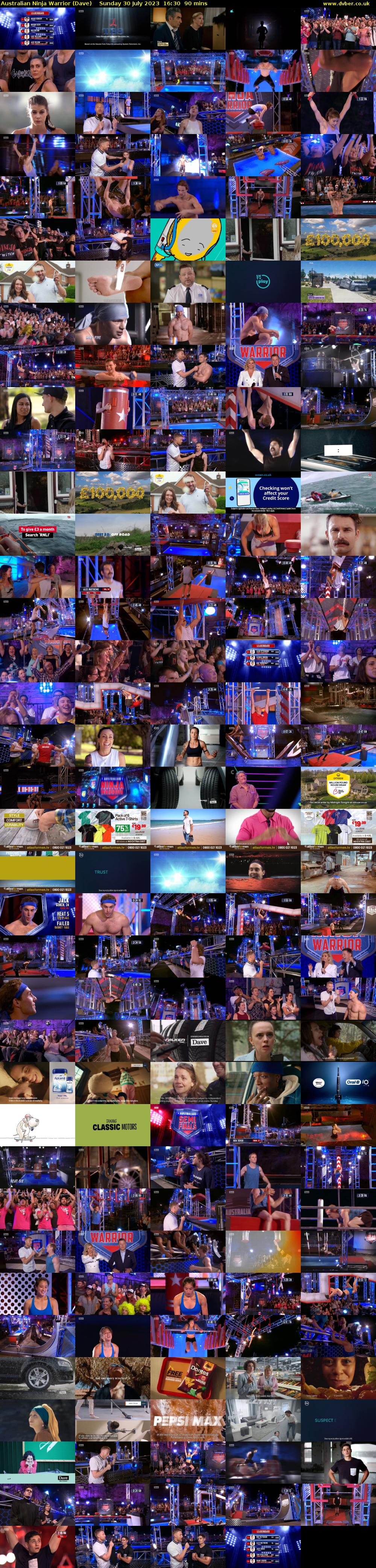 Australian Ninja Warrior (Dave) Sunday 30 July 2023 16:30 - 18:00