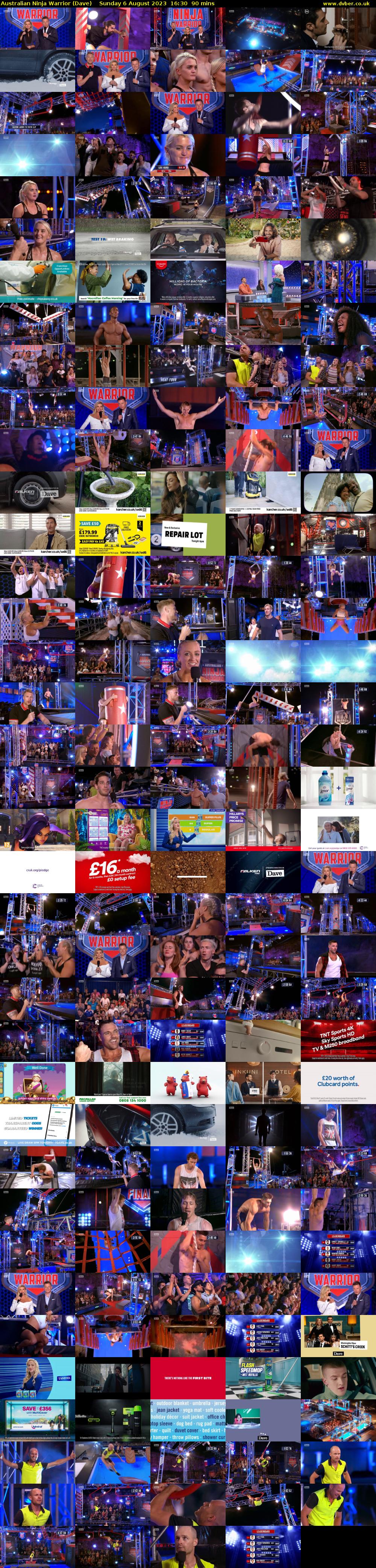 Australian Ninja Warrior (Dave) Sunday 6 August 2023 16:30 - 18:00