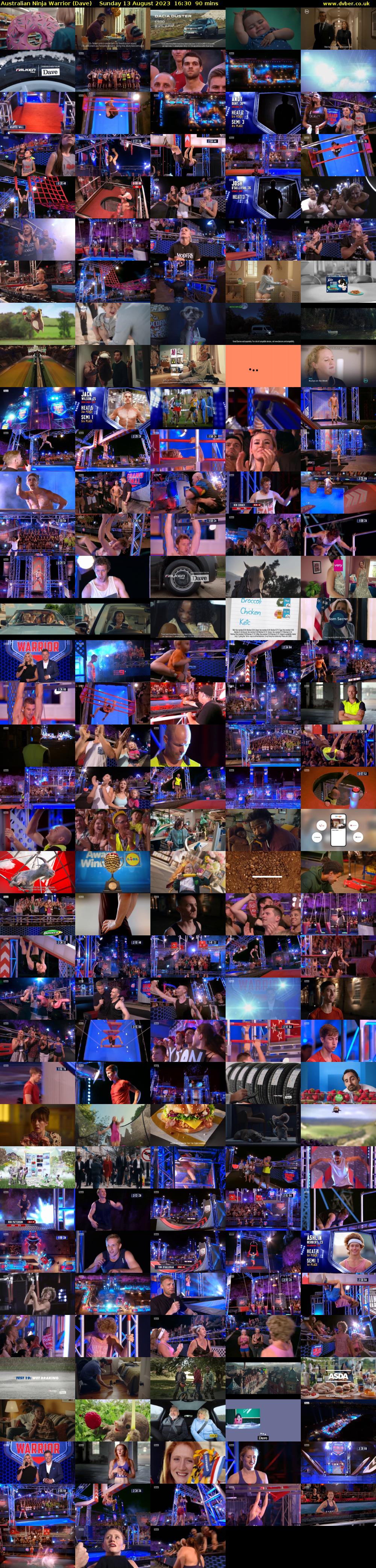 Australian Ninja Warrior (Dave) Sunday 13 August 2023 16:30 - 18:00