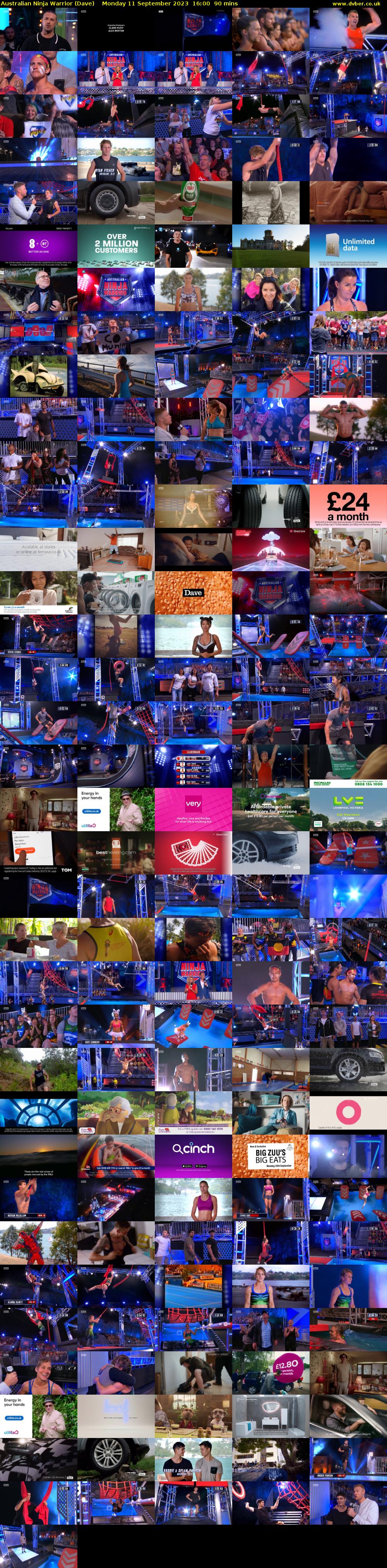 Australian Ninja Warrior (Dave) Monday 11 September 2023 16:00 - 17:30