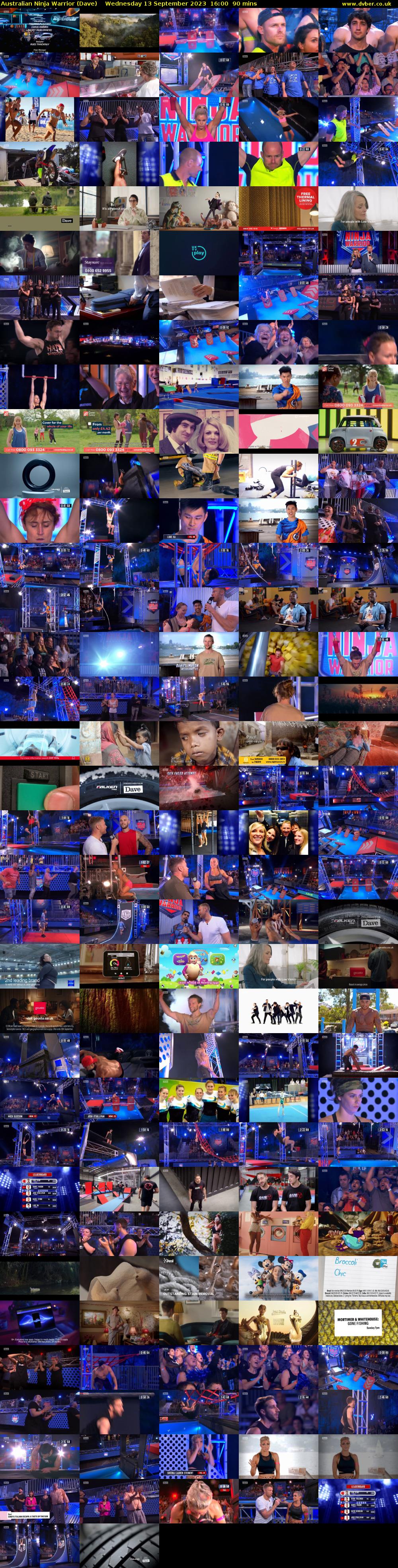 Australian Ninja Warrior (Dave) Wednesday 13 September 2023 16:00 - 17:30