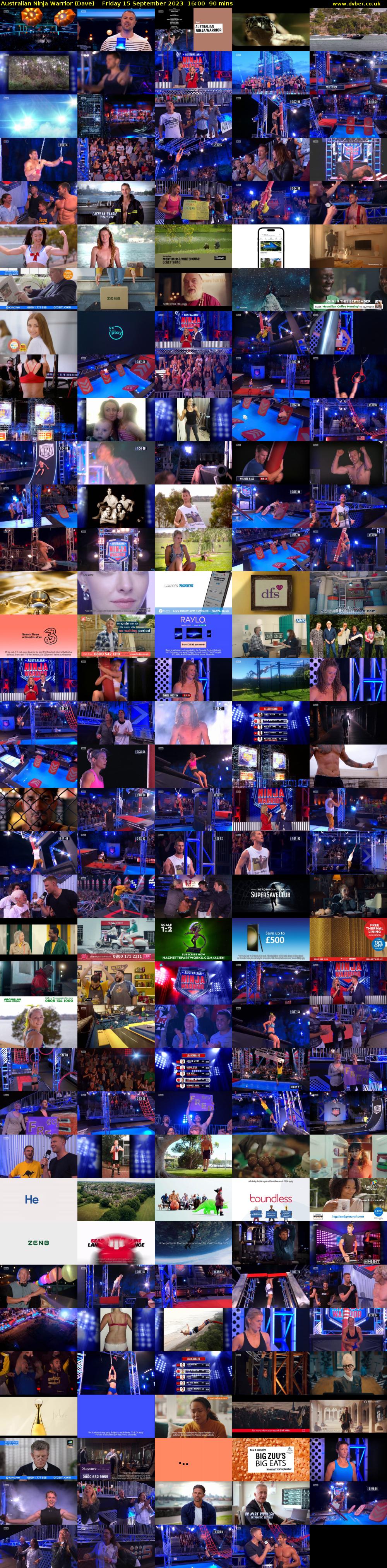 Australian Ninja Warrior (Dave) Friday 15 September 2023 16:00 - 17:30