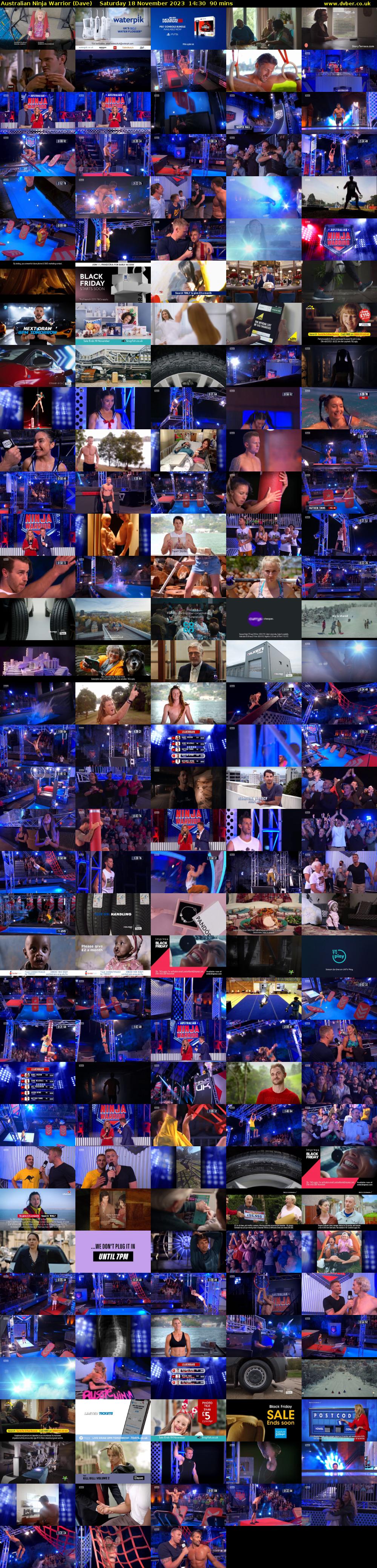 Australian Ninja Warrior (Dave) Saturday 18 November 2023 14:30 - 16:00