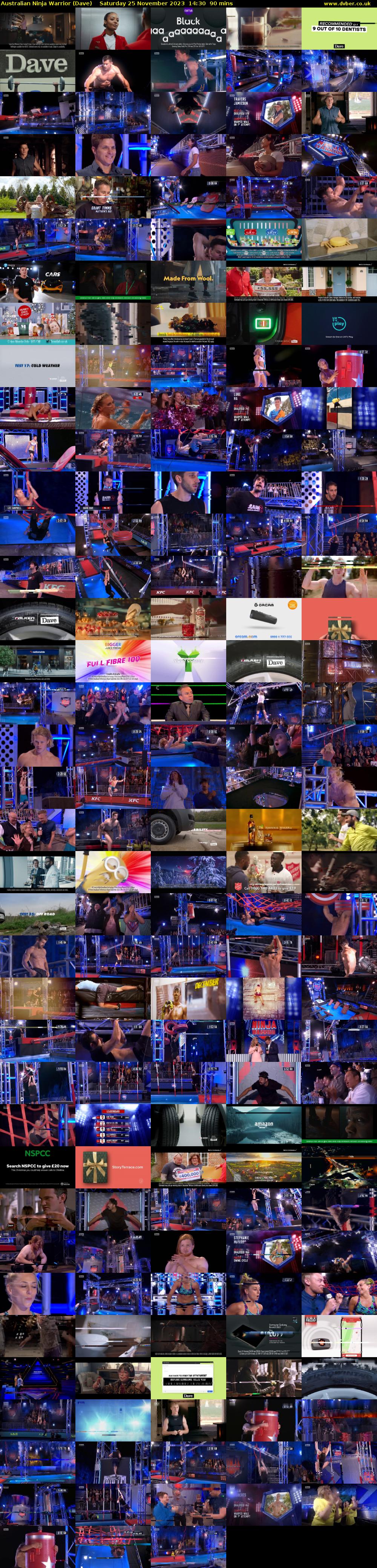 Australian Ninja Warrior (Dave) Saturday 25 November 2023 14:30 - 16:00