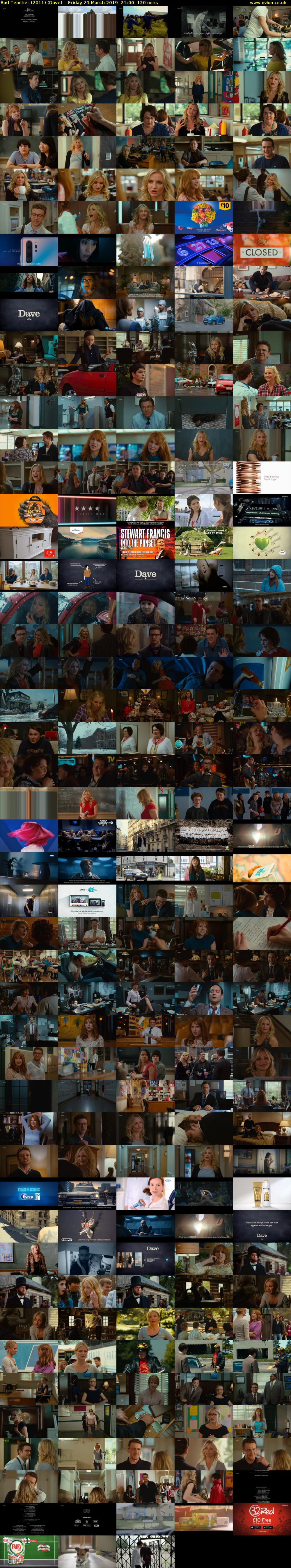 Bad Teacher (2011) (Dave) Friday 29 March 2019 21:00 - 23:00