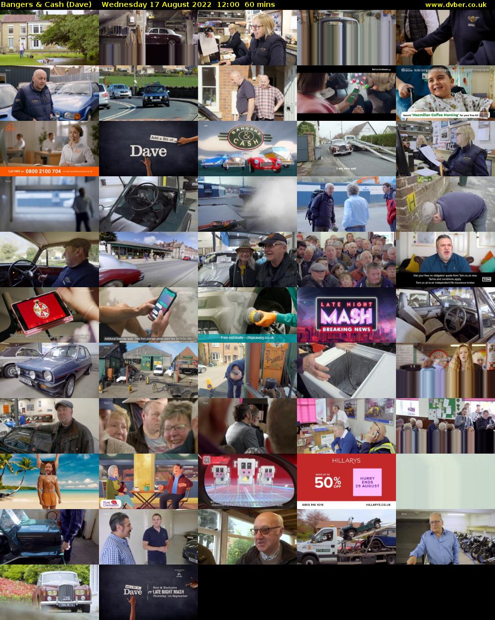 Bangers & Cash (Dave) Wednesday 17 August 2022 12:00 - 13:00