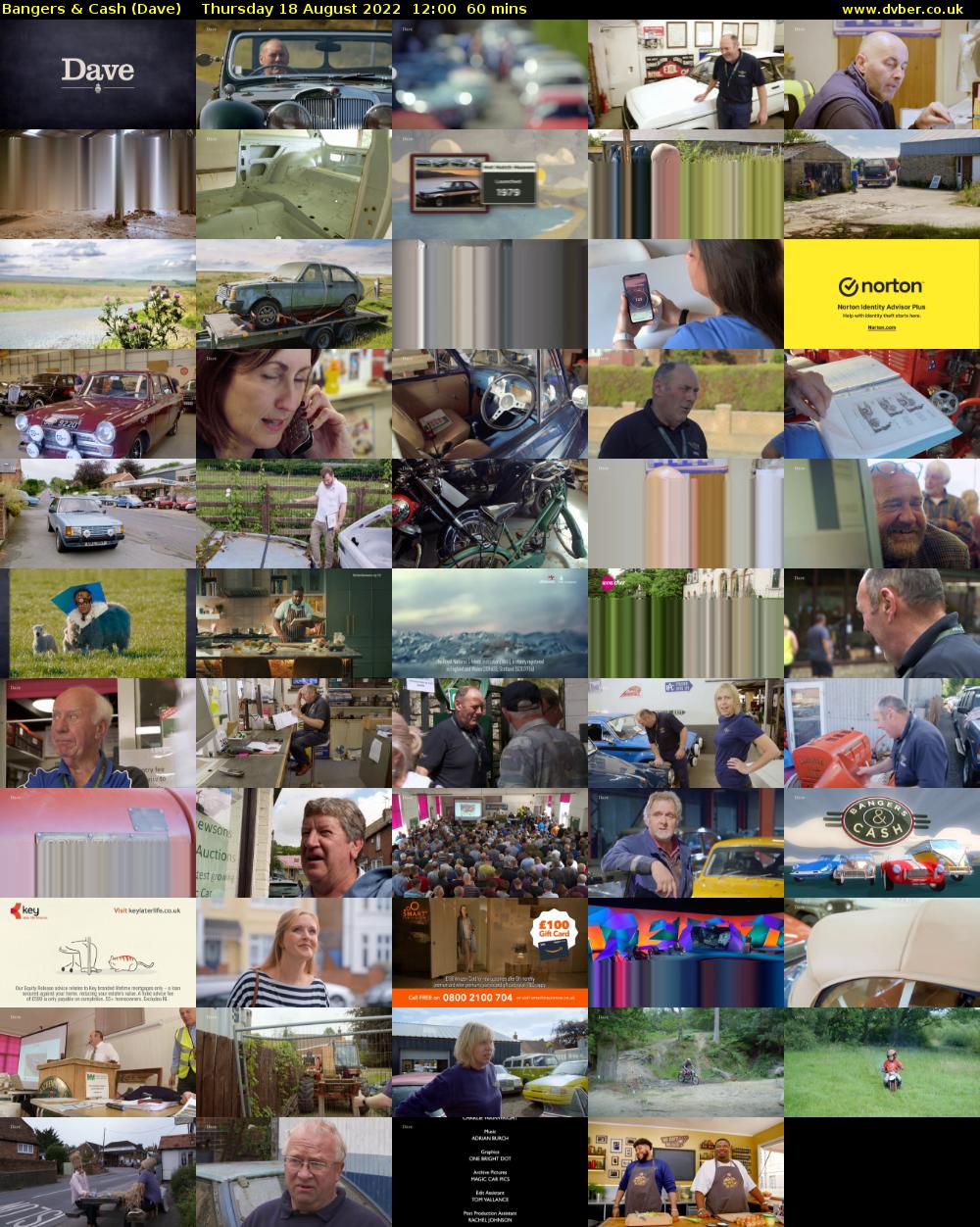 Bangers & Cash (Dave) Thursday 18 August 2022 12:00 - 13:00