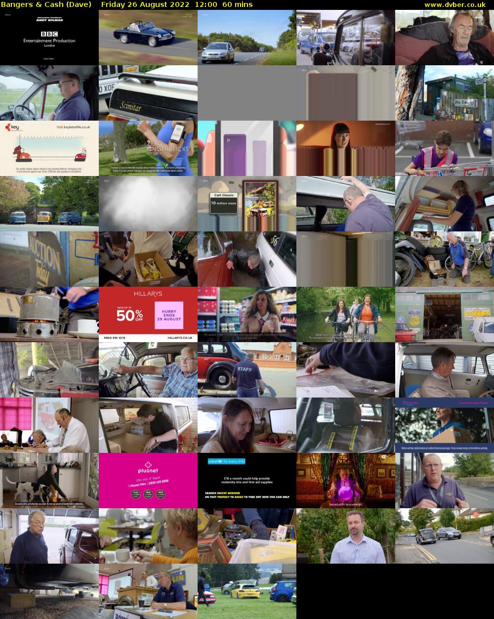 Bangers & Cash (Dave) Friday 26 August 2022 12:00 - 13:00