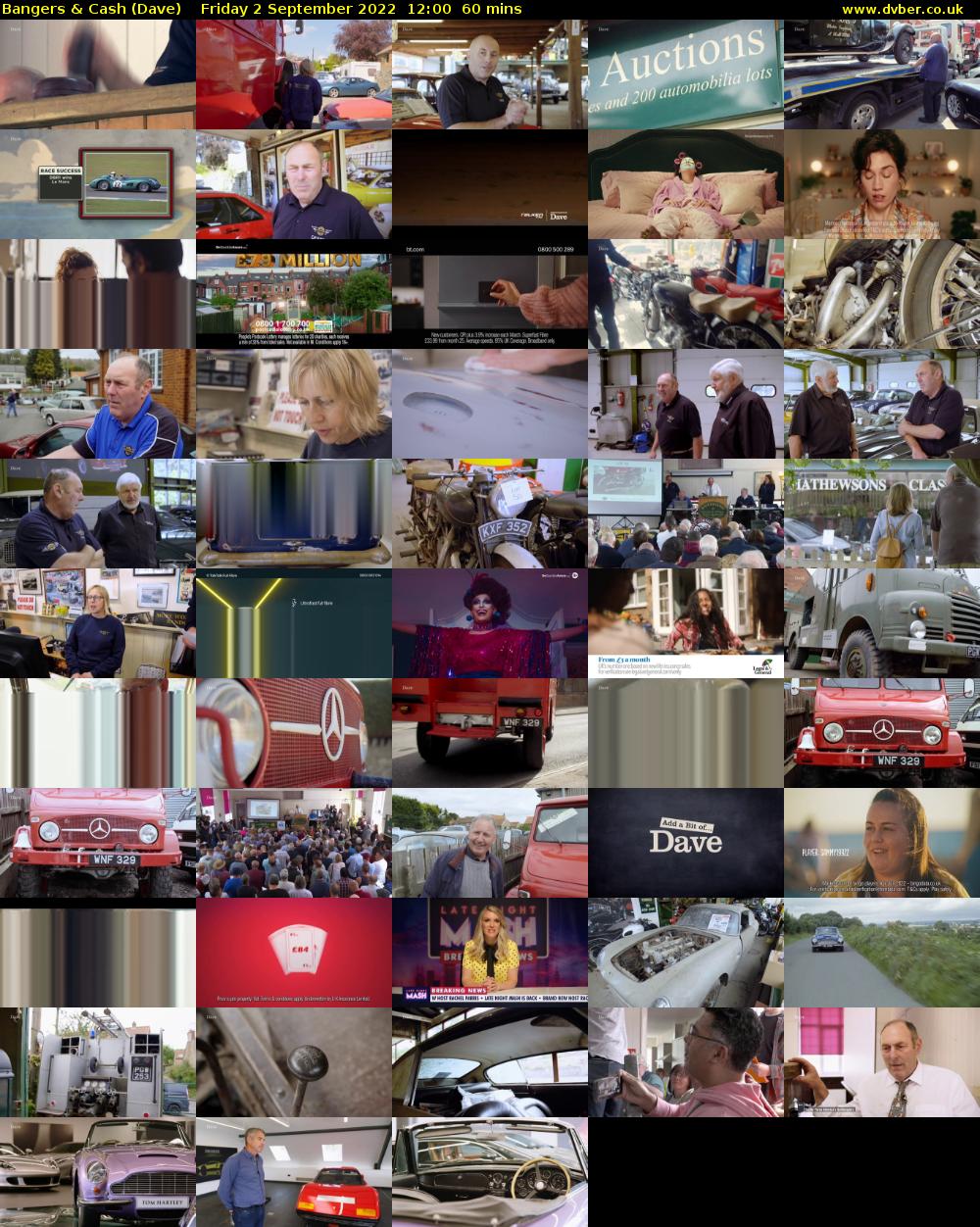 Bangers & Cash (Dave) Friday 2 September 2022 12:00 - 13:00