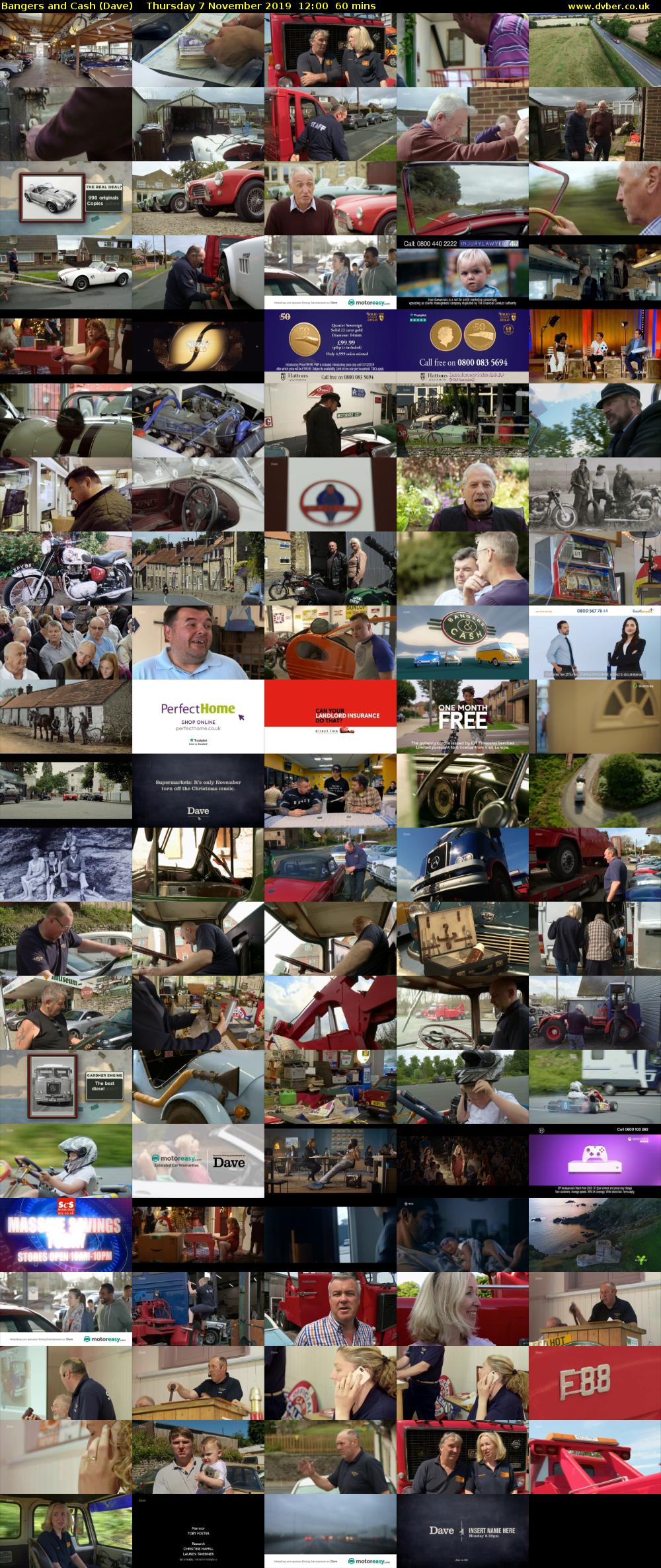 Bangers and Cash (Dave) Thursday 7 November 2019 12:00 - 13:00