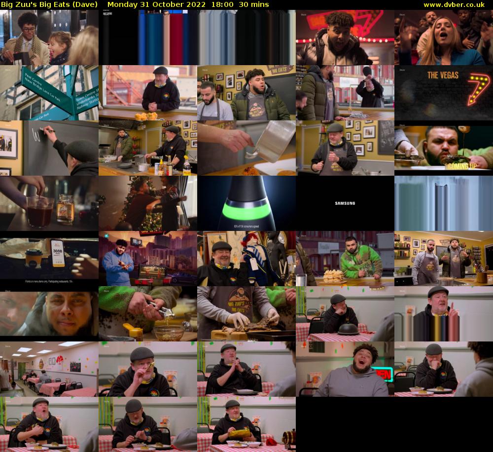 Big Zuu's Big Eats (Dave) Monday 31 October 2022 18:00 - 18:30
